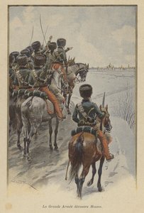 Napoleons Grande Armee ankommer før Moskva, 1812