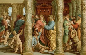 Helbredelse av de lammefødte av after Raphael