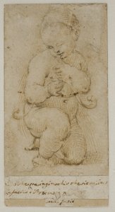 Spedbarnet døperen Johannes av after Raphael