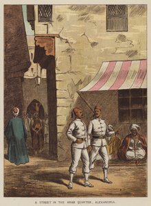 En gate i det arabiske kvarteret, Alexandria