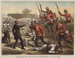 Highland Light Infantry i skanse ved Tel-El-Kebir