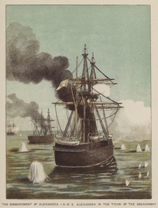Bombardementet av Alexandria, HMS Alexandra midt i forlovelsen