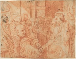 Hyllest penger av after Sir Peter Paul Rubens