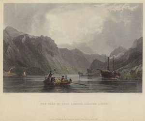 Hodet av Loch Lomond, ser sørover av after Thomas Allom