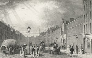 Farringdon Street og Fleet Prison, 1830