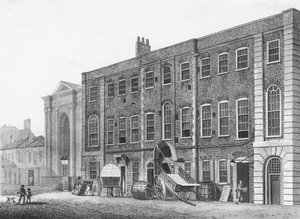 South View of Theatre Royal i Portugal Street, Lincolns Inn Fields, 1811