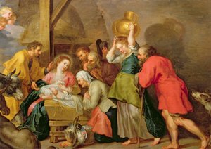 Tilbedelse av magiene av after Veronese
