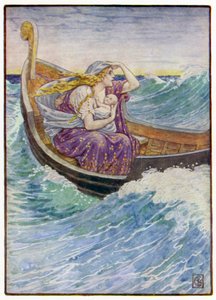 I to dager og to netter ble båten slengt hit og dit av after Walter Crane