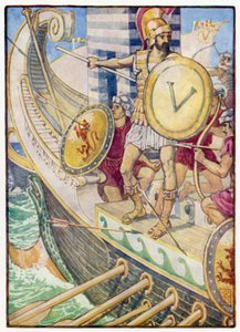 Han ble et mål for hver pil av after Walter Crane