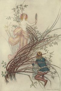 Geoffrey Chaucer, dikt av after Warwick Goble