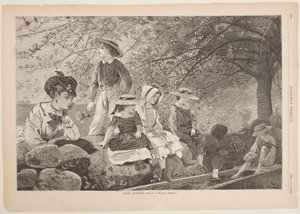 Våren blomstrer av after Winslow Homer