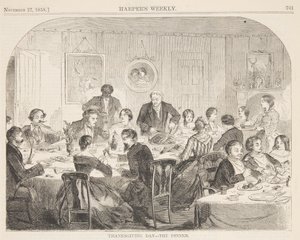 Thanksgiving Day – Middagen av after Winslow Homer