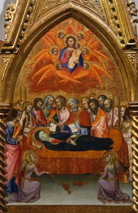 Altertavle med scener av Jomfru: sovesal av Bartolo di Fredi (1330-1410) av also Manfredi de Battilori Bartolo di Fredi