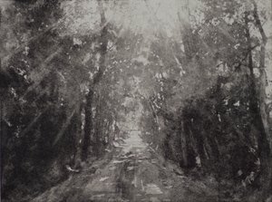 Hallelujah II, 2017, etsning og akvatint på papir