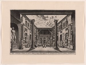 Beeldentuin i Palazzo Valle, Capranica av anonymous (attributed to)