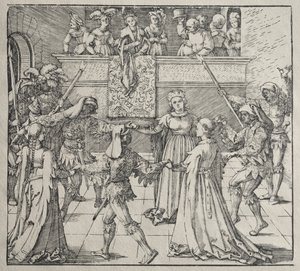 Maskeraden av attributed to Albrecht Dürer