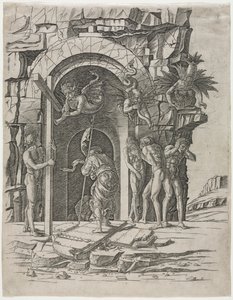 Nedstigning til Limbo av attributed to Andrea Mantegna