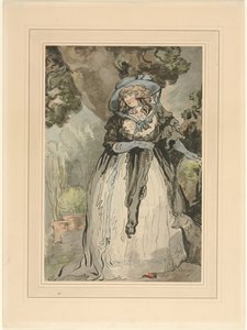 Mrs. Samuel Howitt (née Elizabeth Rowlandaon) av attributed to George Murgatroyd Woodward