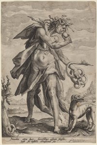 Misunne av attributed to Jacob Matham, after Hendrik Goltzius