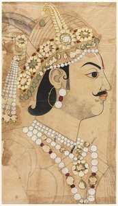 Portrett av Maharaja Pratap Singh (1764–1803) av attributed to Sahib Ram