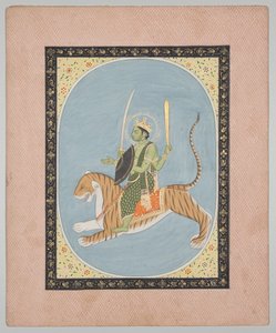Mars, fra en Mandi Astrology Series av attributed to Sanju