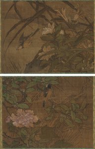 Fugler og blomster av attributed to Sesshū Tōyō