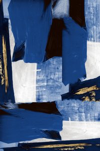 Abstrakt: Blått og gull av cartissi