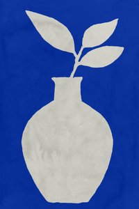 Blå botanisk vase av cartissi