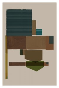 Geometrisk abstrakt kunst i flere lag av cartissi