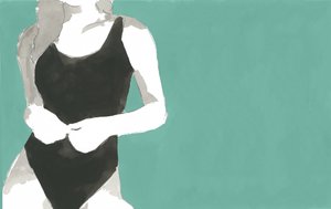 En slank badedraktfigur av cartissi