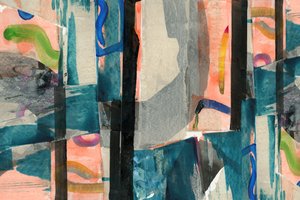 Moderne abstrakt collage av cartissi
