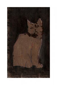 Portrett av en humørsyk katt av cartissi
