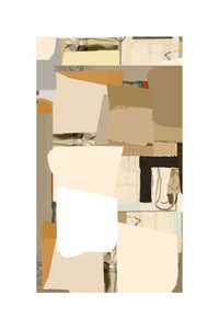Nøytral, abstrakt collage av cartissi