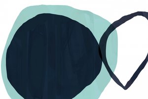 Overlappende blågrønn av cartissi