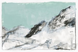 «Snowy Mountain» – abstrakt av cartissi