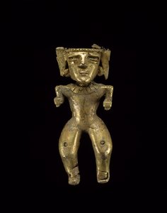 Stående figur, 200-1600 e.Kr. (gull)