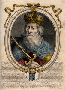 Karl den Store (Charles I dit le Grand, Carolus Magnus, 742-814), Frankenes konge - Karl den Store (Carolus Magnus, Charles den store) (747-814) Frankenes konge og den kristne keiseren av Vesten - gravering fra 