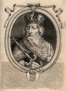 Karl den Store (Charles I dit le Grand, Carolus Magnus, 742-814), Frankenes konge - Karl den Store (Carolus Magnus, Charles den store) (747-814) Frankenes konge og den kristne keiseren av Vesten - gravering fra 