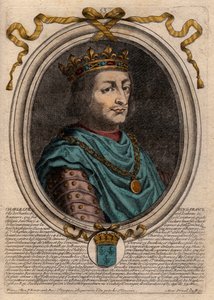 Portrett av Charles VII (1403-1461) Konge av Frankrike - CHARLES VII (1403-1461) Konge av Frankrike