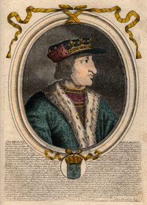 Portrett av Charles VI (1368-1422), konge av Frankrike - CHARLES VI (1368-1422) konge av Frankrike av de Larmessin