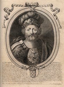 Portrett av Eudes (Odon) (v. 860 - 898), greve av Paris og Troyes, daværende konge av Frankrike - EUDES-greve av Paris valgt til fransk trone etter avsettingen av keiseren Karl - gravering fra 