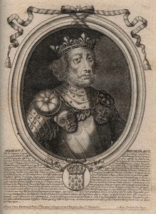 Portrait of Robert II the Pious (c. 972 - 1031), King of France - King Robert II, called the Pious - engraving from 