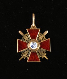 Merke for Saint Anna Order, tredje klasse, slutten av 1700-tallet.