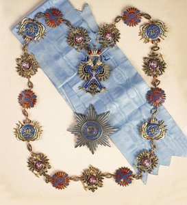Insigniene til St. Andreas apostelen den førstekalte orden, andre halvdel av det 19. århundre.