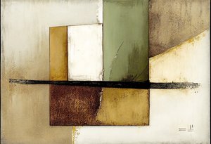 Brun abstrakt kunst, digitalt maleri, veggkunsttrykk på forespørsel