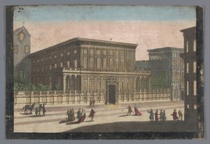 Se på Palazzo Doria-Tursi te Genua Utsikt over Palazzo del Duca d