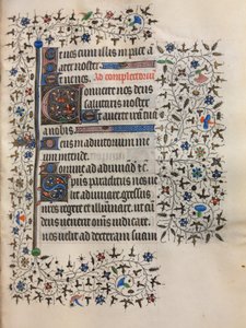 Timebok (bruk av Paris): Dekorert initial