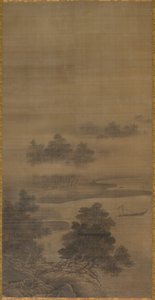Landskap av follower of Sesshū Tōyō