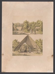 Arowak leir i Surinam Surinam. En Arowakka Indian Camp (tittel på objekt) Vestindia (serietittel på objekt) Utsikt fra Nederland