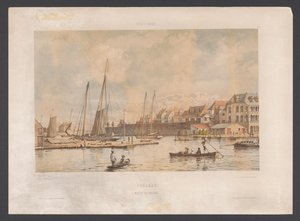 Waaigat og bymuren til Willemstad Curacao. Waaigat og bymuren Vestindia (serietittel på objekt) Utsikt fra Nederland